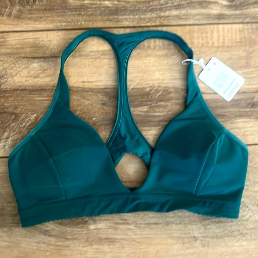 NWT Lululemon All Day Breezy Bra in Jade Green